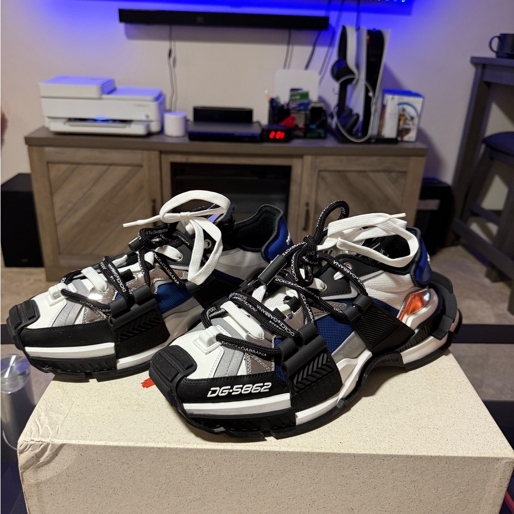 Dolce & Gabbana Black and White Sneakers